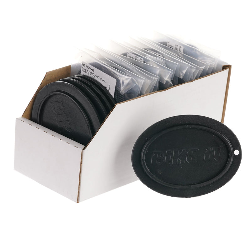 Oval Stand Pad Pack Of 20 With Countertop Display Black