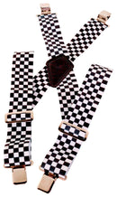 Checkered Motorcyclist Braces