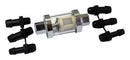 Glass Fuel Filter With 1/4in 5/16in And 3/8in Adaptors