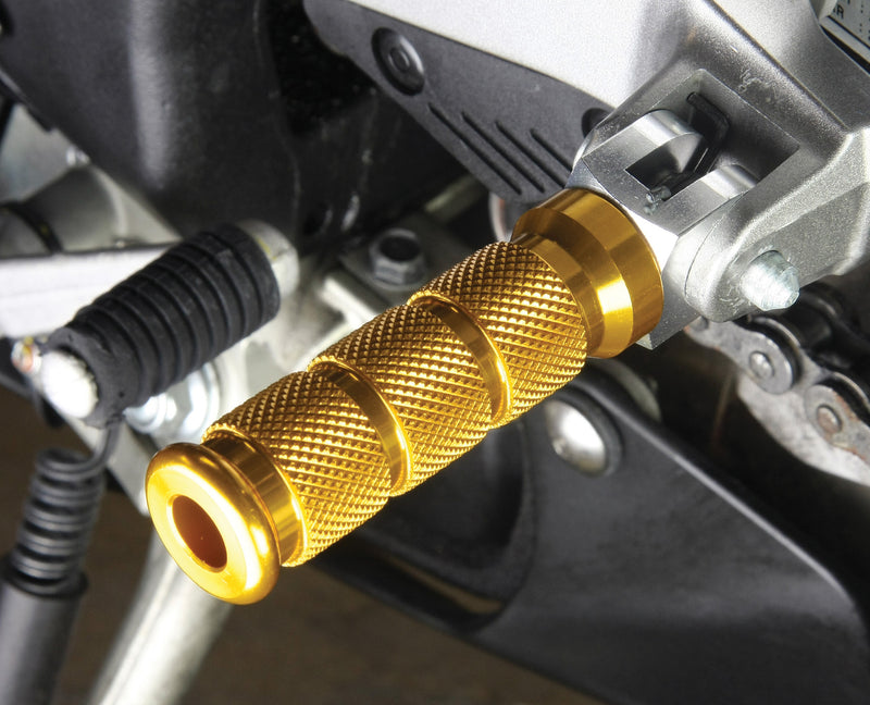 Alloy Round Sports Footpegs For Ducati Rider Gold