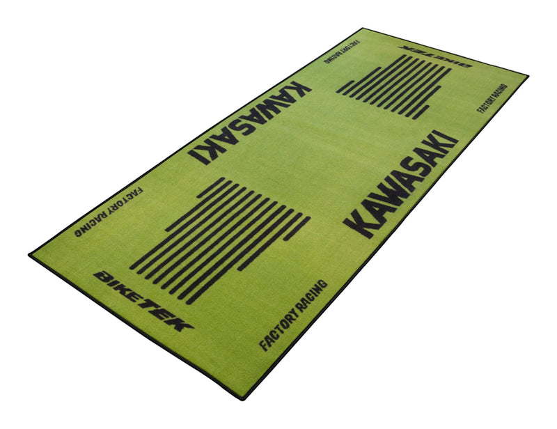 Series 3 Kawasaki Logo Garage Mat Green