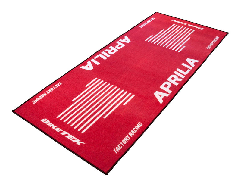 Series 3 Aprilia Logo Garage Mat Red