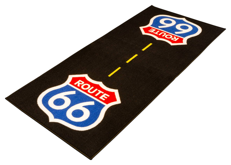 Series 3 Route 66 Garage Mat Black