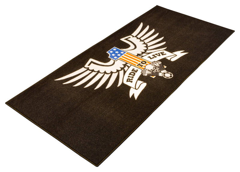 Series 3 American Eagle Live To Ride Garage Mat Black