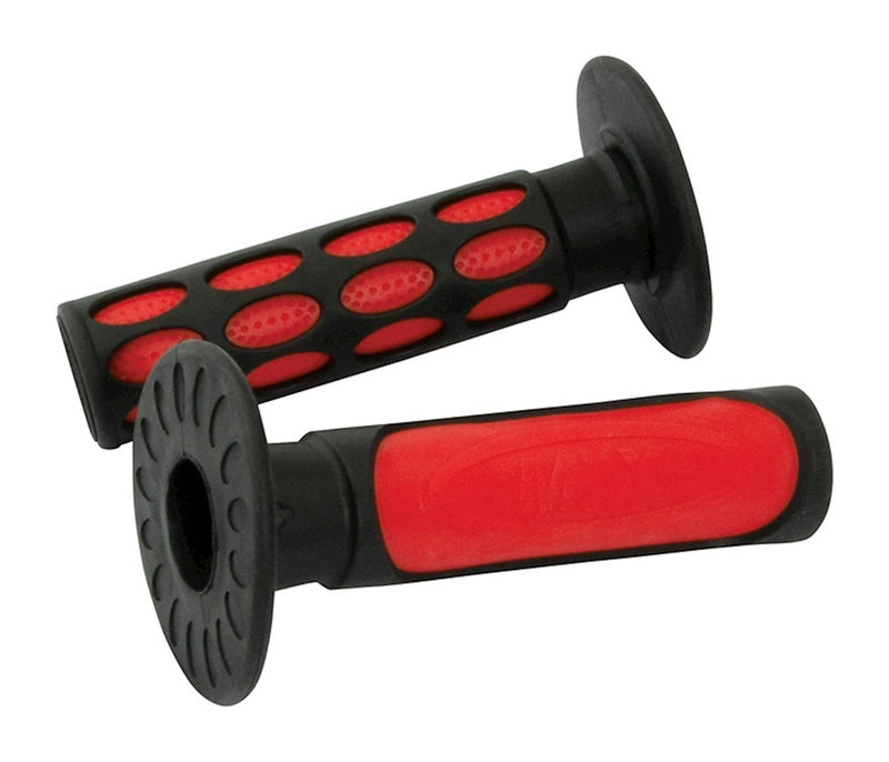 2-Tone MX Grips Red / Black