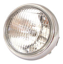 Universal Headlight 5 Inch Round Chrome 12V 35W