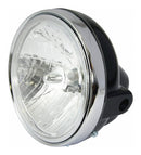 Universal Headlight 7 Inch Round Black