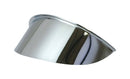 4 1/2" Bates-Style Headlight Visor Chrome