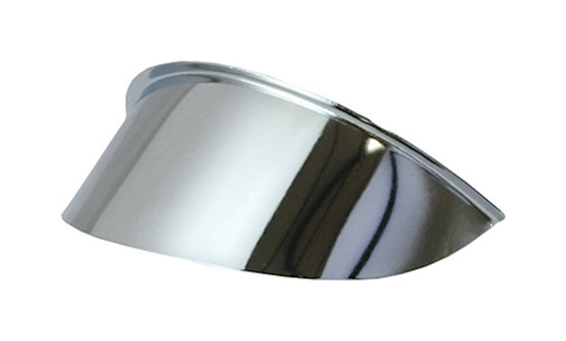 4 1/2" Bates-Style Headlight Visor Chrome