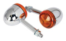 Long Stem Bullet Indicators With Chrome Body And Amber Lens