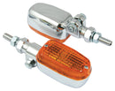 Adjustable Stem Indicators With Chrome Body And Amber Lens