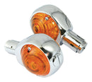 Bullseye Indicators With Chrome Body And Amber Lens