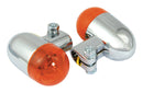 Round Clamp Type Indicators With Chrome Body And Amber Lens