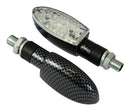 LED Orb Indicators With Carbon Effect Body And Clear Lens