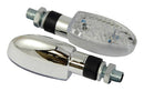 LED Orb Indicators With Chrome Effect Body And Clear Lens
