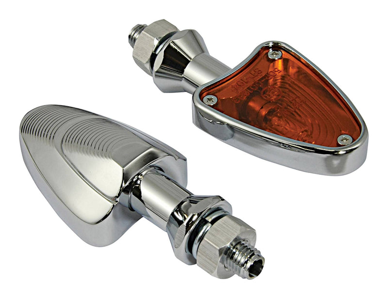 Shark Head Indicators With Black Body And Amber Lens