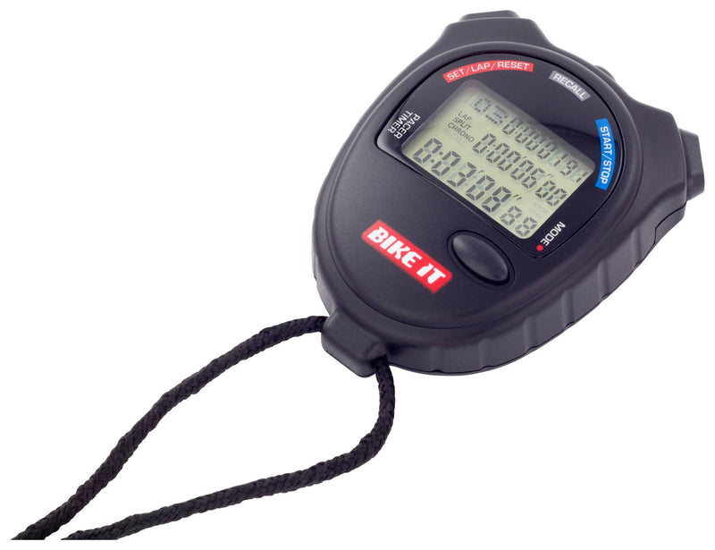 Digital LCD Stopwatch 60 Lap 10 Hour Black