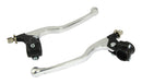 Lever Assembly Universal Long Chrome Lever / Black Perch Without Mirror Boss