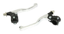 Lever Assembly Universal Short Chrome / Black Perch Without Mirror Boss