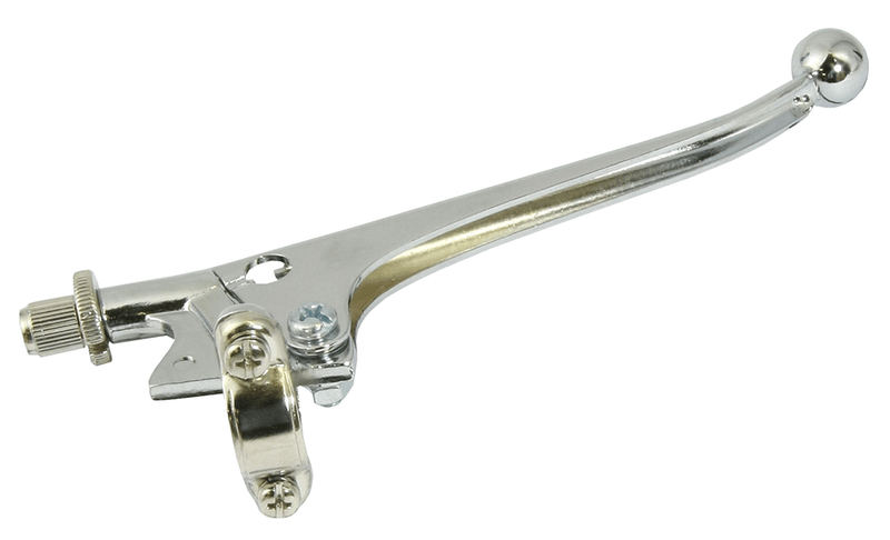 Brake Lever Assembly Universal British With Cable Adjuster Chrome