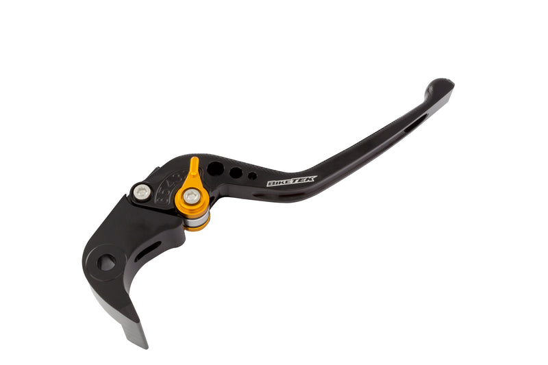 Adjustable CNC Brake Lever Long Black / Gold Adjuster -