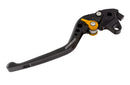 Adjustable CNC Clutch Lever Long Black / Gold Adjuster -