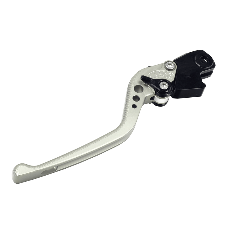 Adjustable CNC Clutch Lever Long Titanium / Black Adjuster -