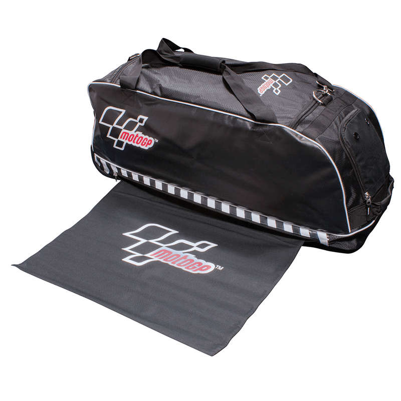 Kit & Helmet Bag With Travel Wheels And Rollaway Changing Mat