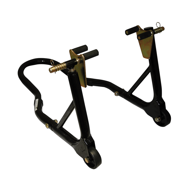 Round Tubing Front Track Paddock Stand Black