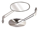 Shift Universal Oval Chrome Mirrors With 10 MM Thread