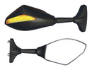 Trojan Universal Fairing Type Mirrors With Built In LED Indicators