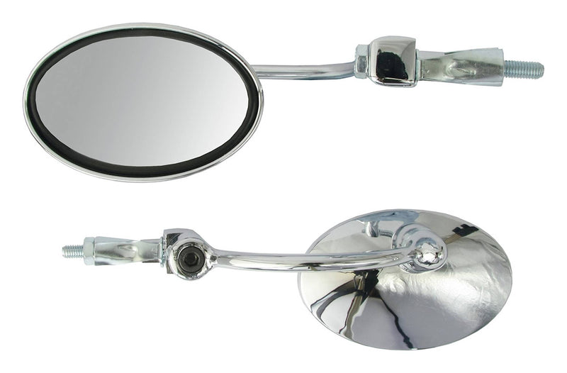 Highway Universal Chrome Bar End Mirrors