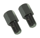 Mirror Adaptor To Convert Standard 10 MM Thread To Reverse Thread Black