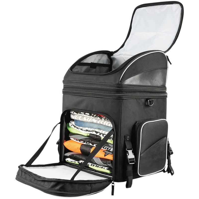 Route 1 Destination / Getaway Backrest Rack Bag Black / Grey