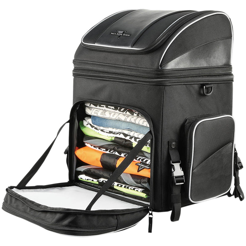 Route 1 Destination / Getaway Backrest Rack Bag Black / Grey