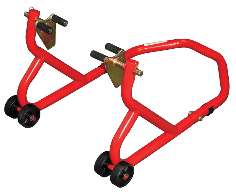 Series 3 Front And Rear Track Paddock Stand Set Red