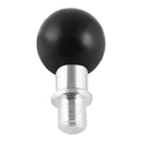 Mount Base Male Threat M10 X 1.25 Pitch Aluminum Rubber Black Natural