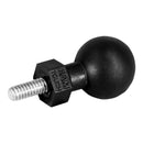 Mount Ball Base Male Threat Aluminum Rubber Black Natural