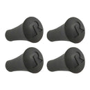 Replacement Cradle Caps 4X Rubber Black