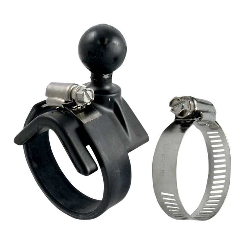 V-Shape Base 1.0 Inch To 2.1 Inch Diameter Black With 1 Inch Ball