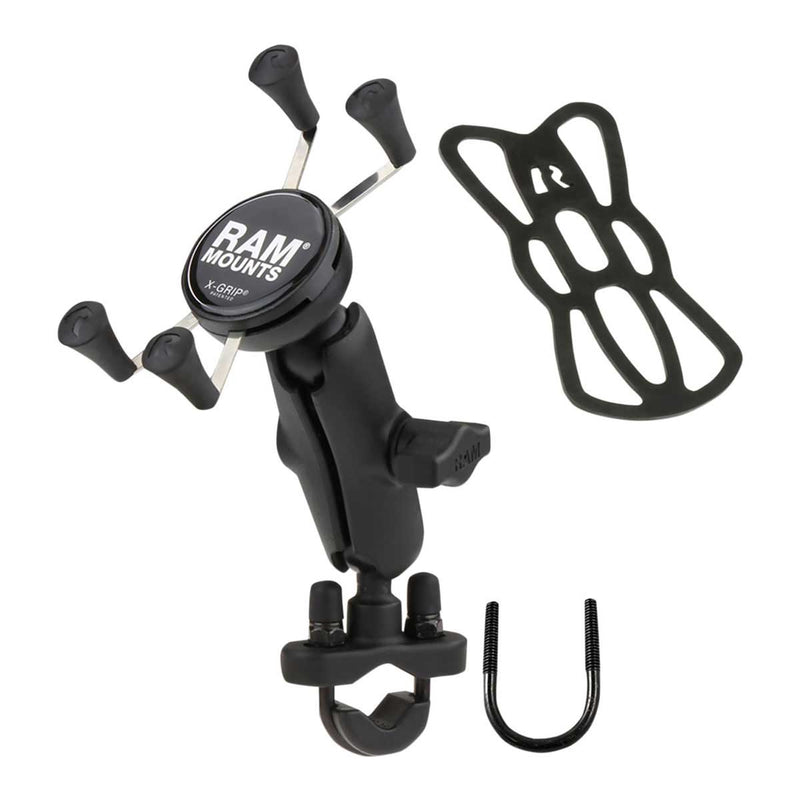 X-Grip Device Holder Handlebar Mount Aluminum Steel Black