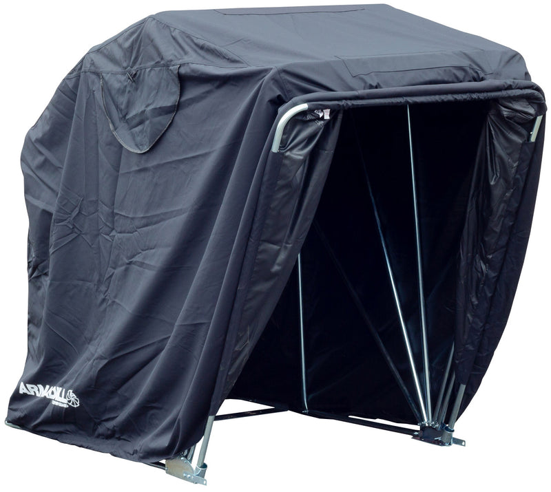 Motorcycle Garage Shelter Black - Medium /  283cm X 105cm X 155cm