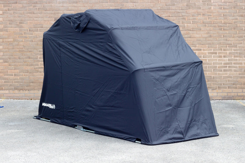 Motorcycle Garage Shelter Black - Large / 345cm X 137cm X 190cm