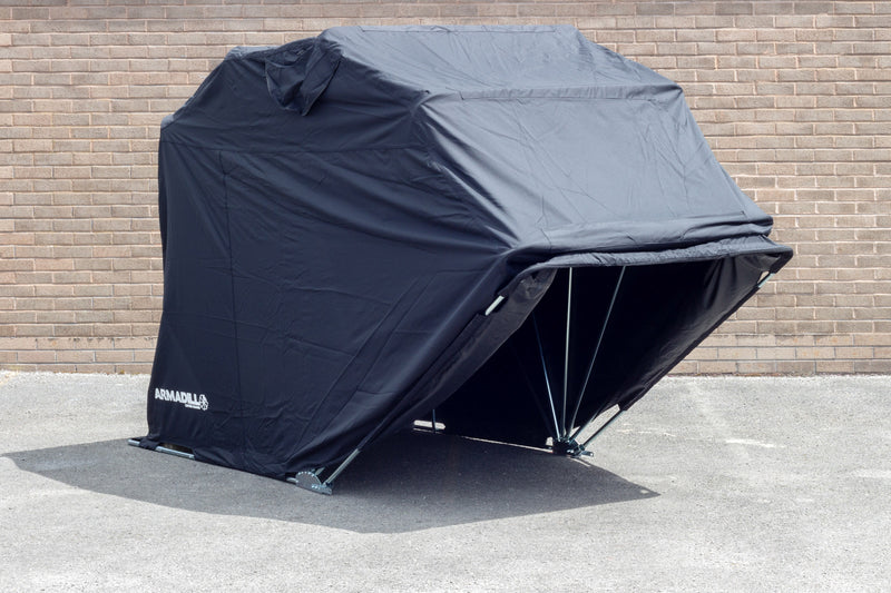 Motorcycle Garage Shelter Black - Large / 345cm X 137cm X 190cm