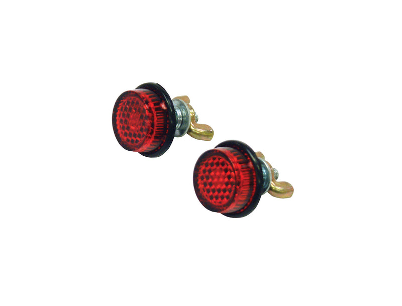 Number Plate Reflector Bolts Red