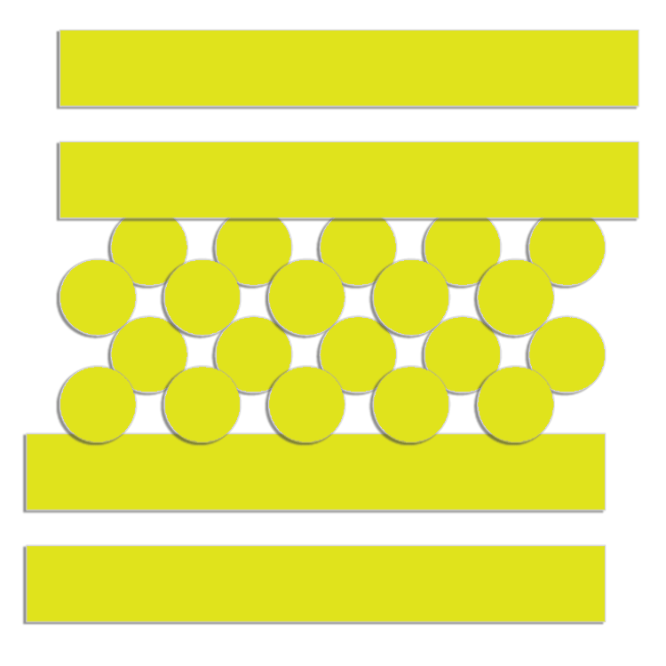 Reflective Sticker Set Yellow