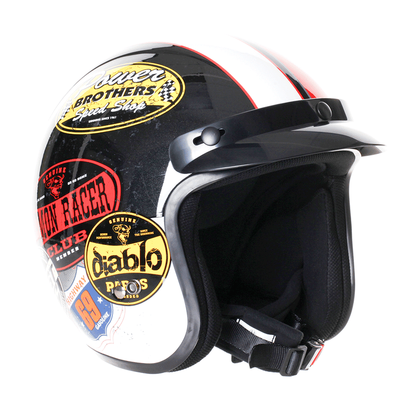 HD320 Colour Open Face Helmet White