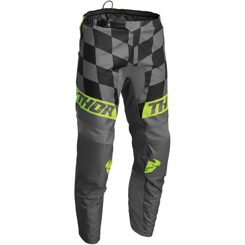 Sector Birdrock Youth Textile Trousers Grey / Fluo Green