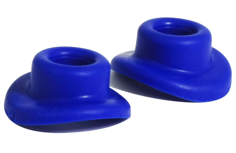 Rubber Valve Seals Blue - Pair