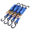 4 Piece Blue Ratchet Tiedown